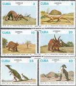*Známky Kuba 1987 Dinosaury, nerzítkovaná séria MNH - Kliknutím na obrázok zatvorte -